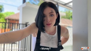 Beauty Auto-Mechanic Deepthroat, Rough Fucks and Gets Facial POV