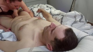 Milking and cum feeding my Cuckold Slave Husband