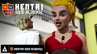 HENTAI SEX SCHOOL - Hentai Student Eats Out His Teacher's Perfect Pussy Until She Orgasms!