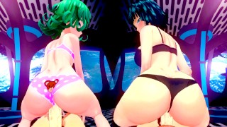 Tatsumaki and Fubuki's Asses Gives you the Perfect View to Creampie Too Early - One Punch Man Hentai